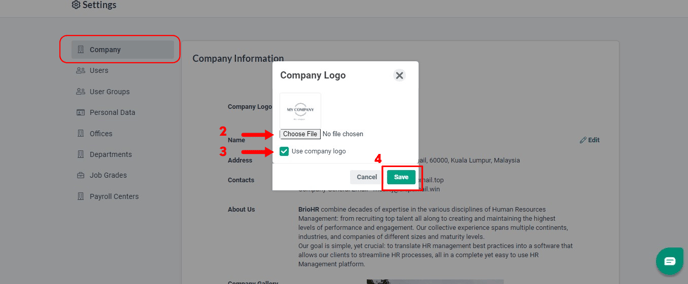 How to add edit the Company Logo-3