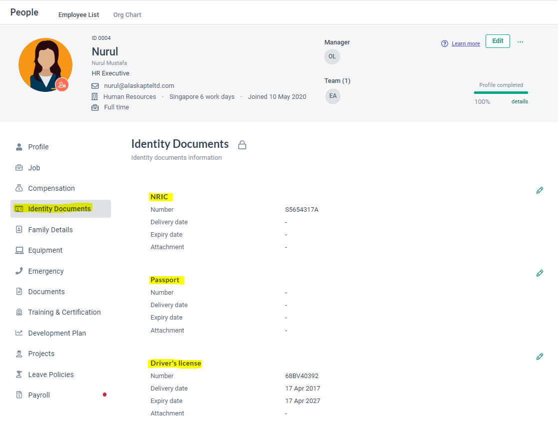 How to Add Custom Fields to Identity Documents in BrioHR for Employee ...