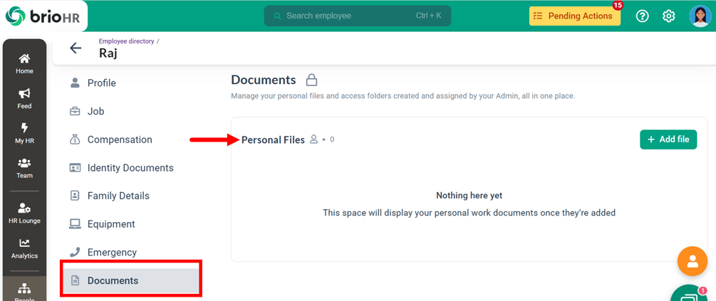 Employee Personal Files in BrioHR: How to Upload, Manage and Access ...