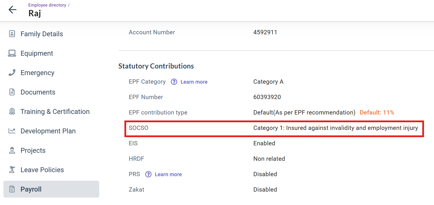 Changing PERKESO SKBBK (Lindung 24 Jam) Contribution Option