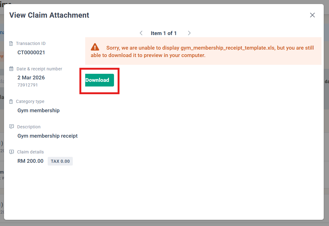 How Approvers and HR Can View Claim Attachments
