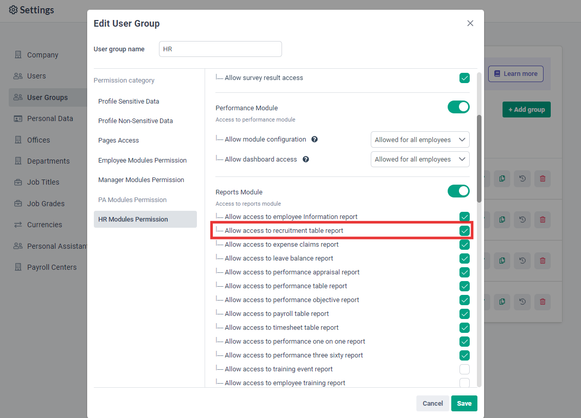 How to Enable Recruitment Module Access & Reports for HR Admin & Manager
